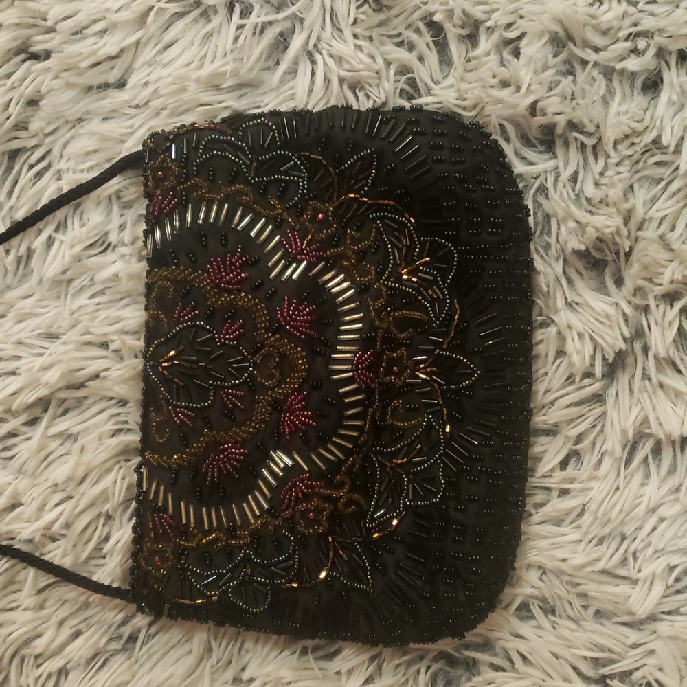 Vintage PARTNERS beaded hand bag